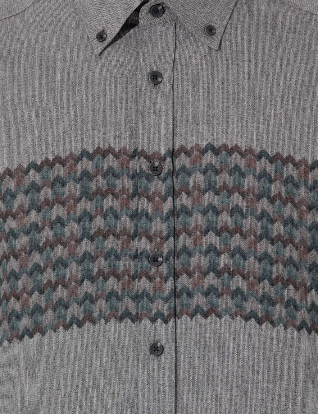 A__k Gri Slim Fit Uzun Kollu G_mlek