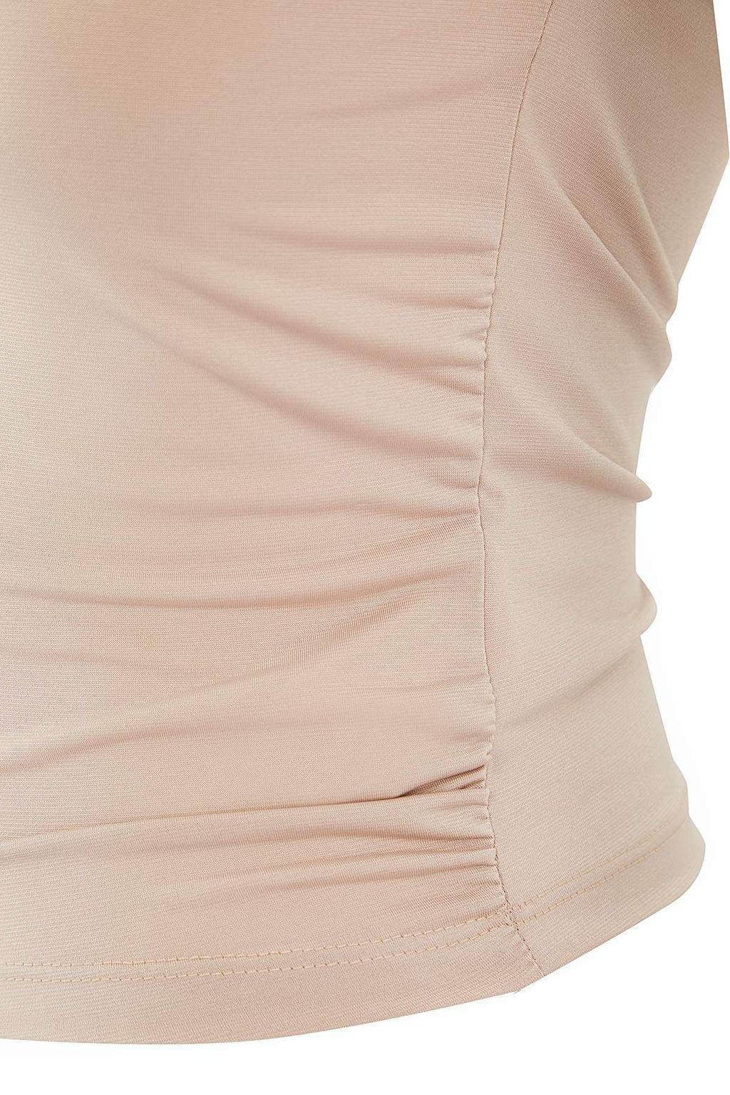 Trendyolmilla Bej Aksesuar Detayl? Degaje Yaka Slim Orme Bluz TWOSS25BZ00564  фото 6