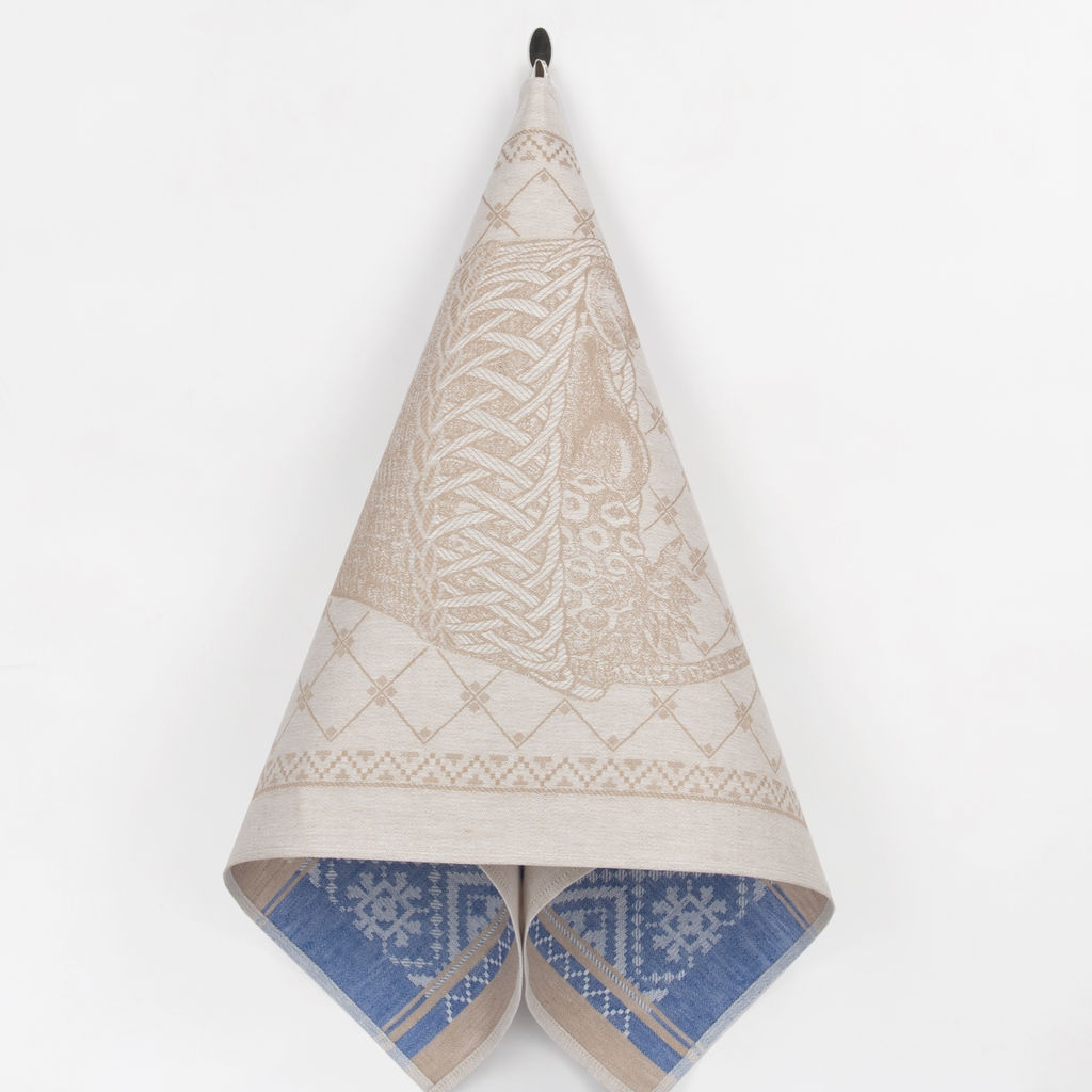 17с102-ШР 49*90 Полотенце "Корзина" цв синий рис 861