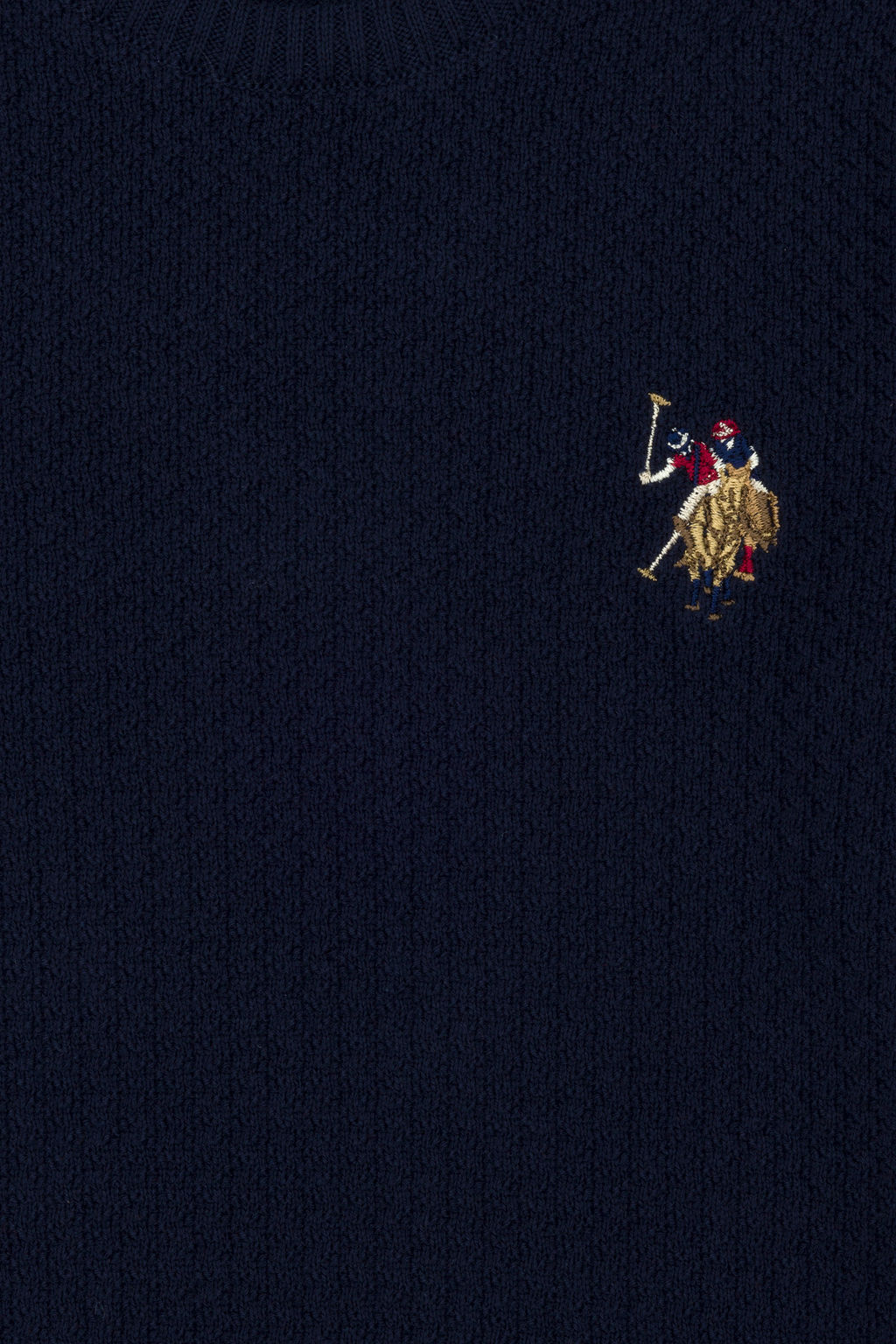 Свитер U.S. Polo Assn для мальчиков из хлопка темно-синий  фото 12