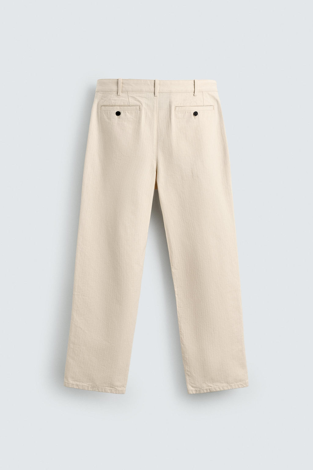 PLEATED HERRINGBONE TROUSERS - Zara фото 8