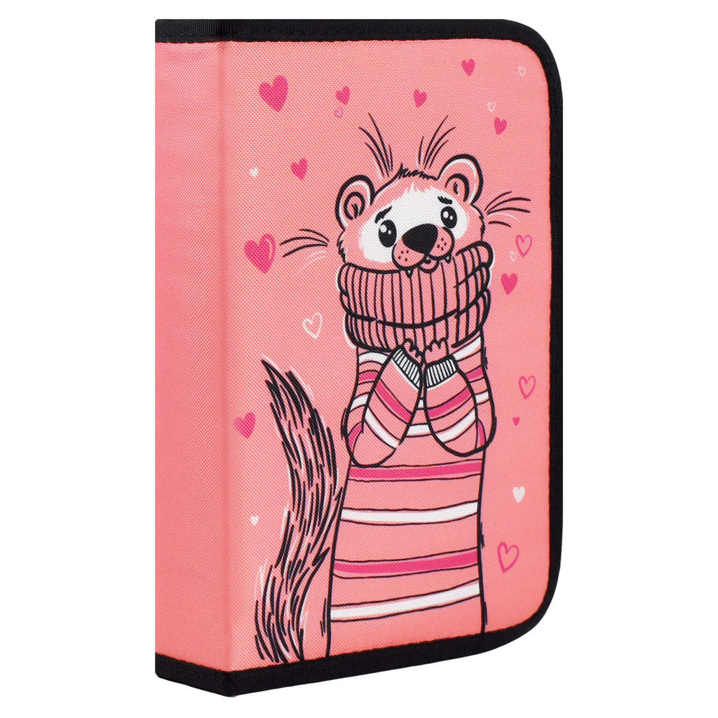 Пенал школьный, арт.53965/ 24 ХОРЕК (без наполнения, 13.3x20x3.5 cм, полиэстер, молния, полноцветная