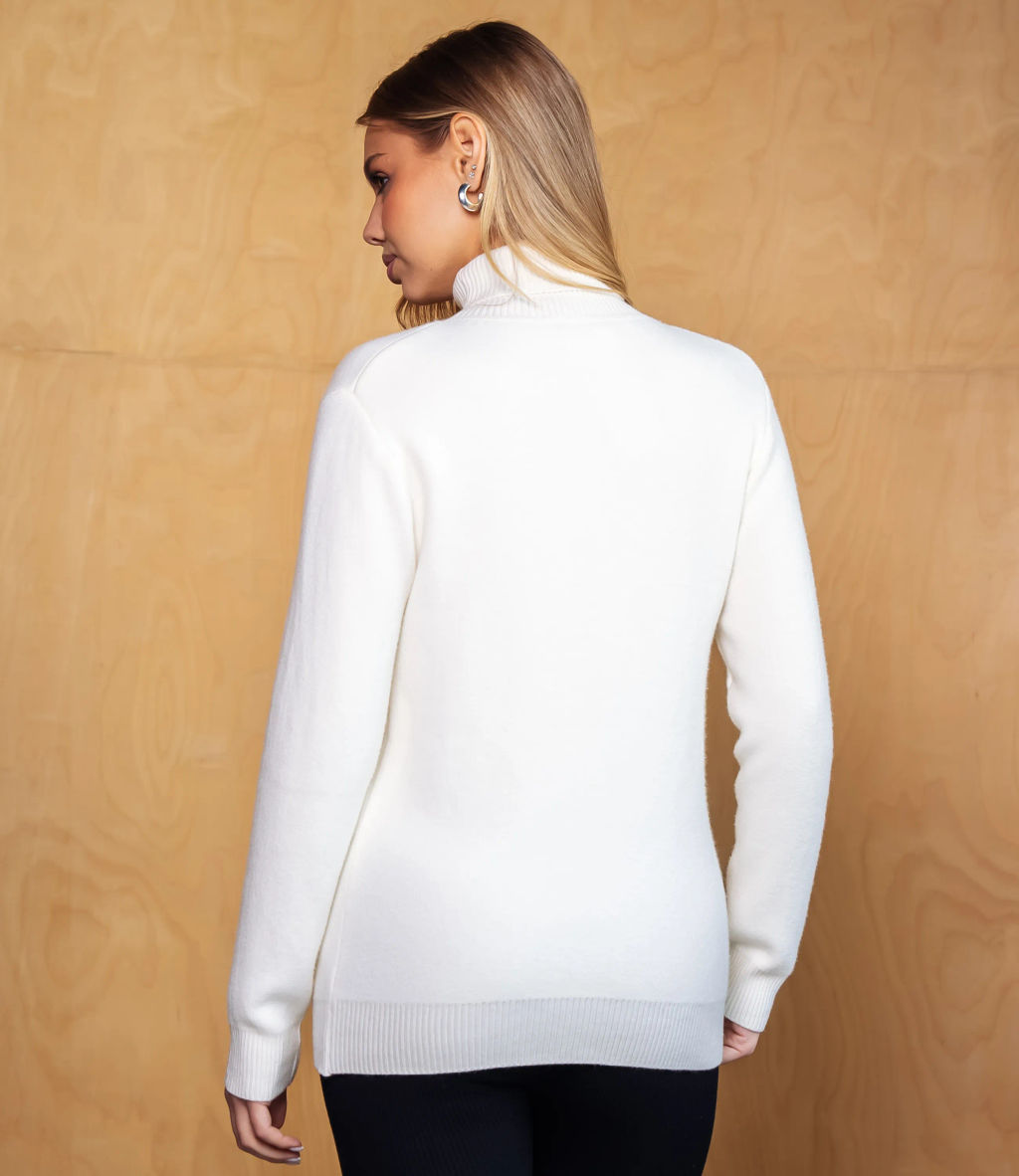 Водолазка #КТ881 (7), молочный - Dommod фото 3