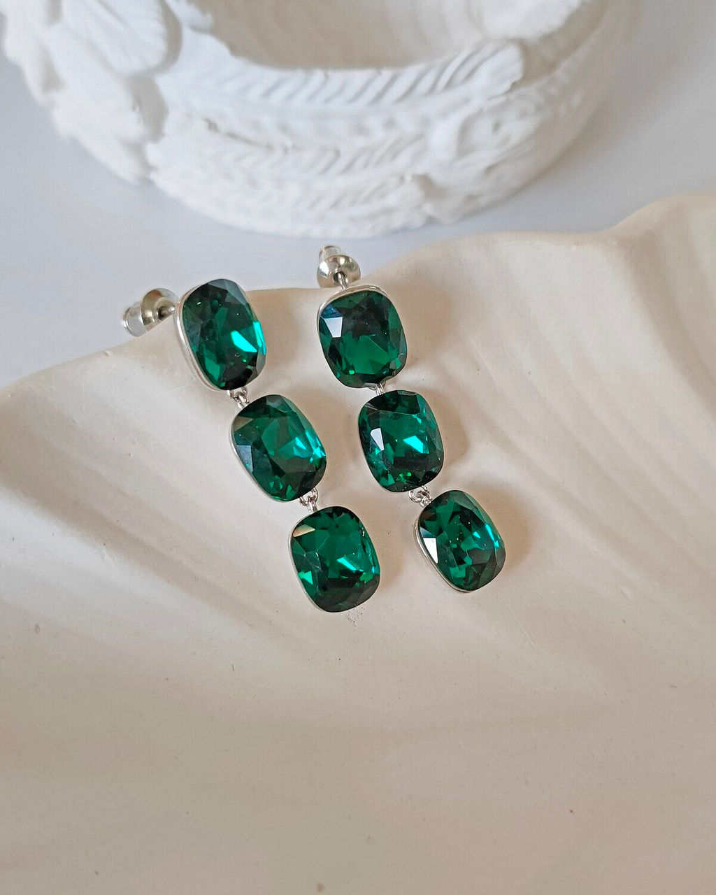 Серьги с кристаллами Swarovski