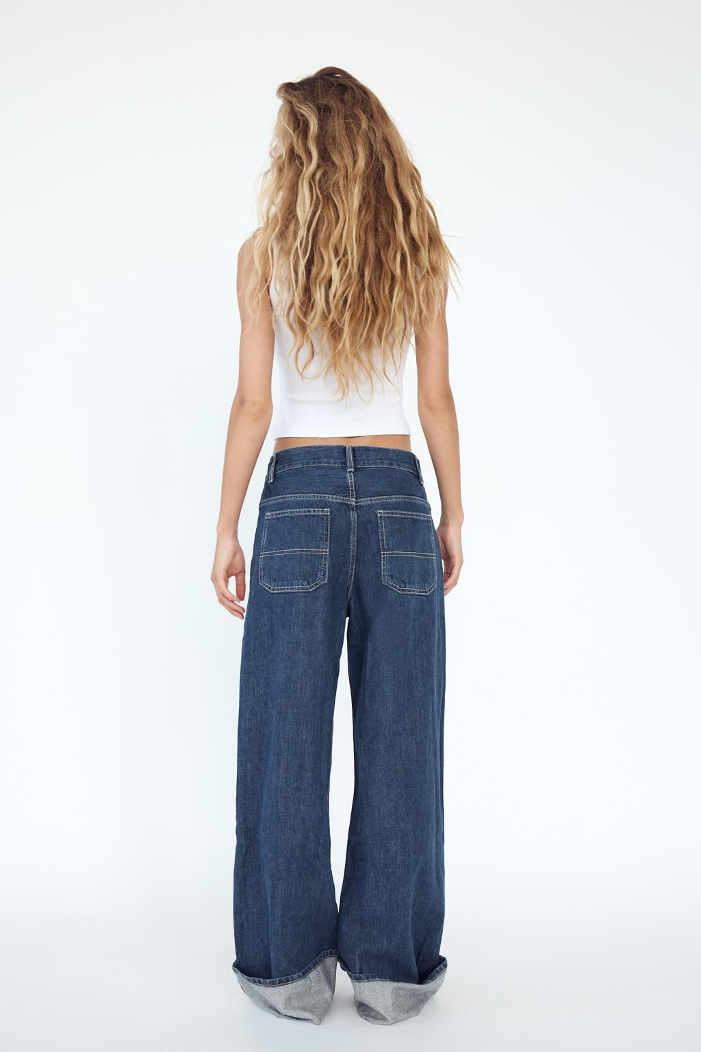 TRF WIDE-LEG HIGH-WAIST JEANS - Zara фото 5