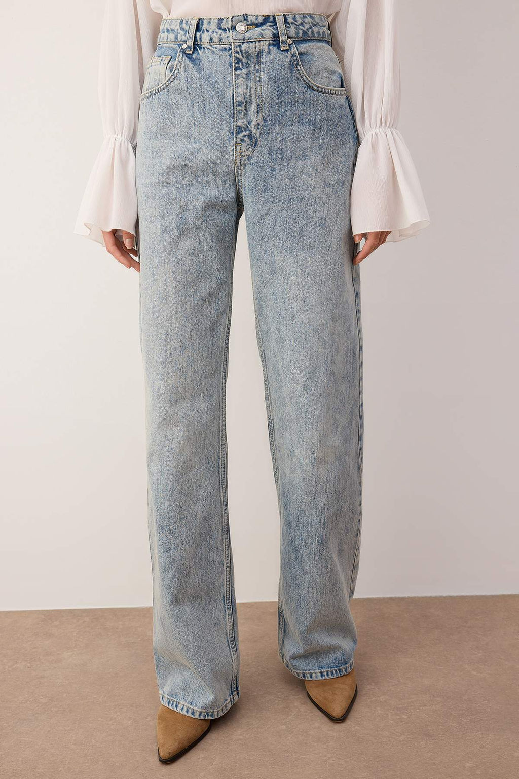 Mavi Yuksek Bel Bel Wide Leg Jeans TWOAW26JE00079 - Trendyolmilla фото 3