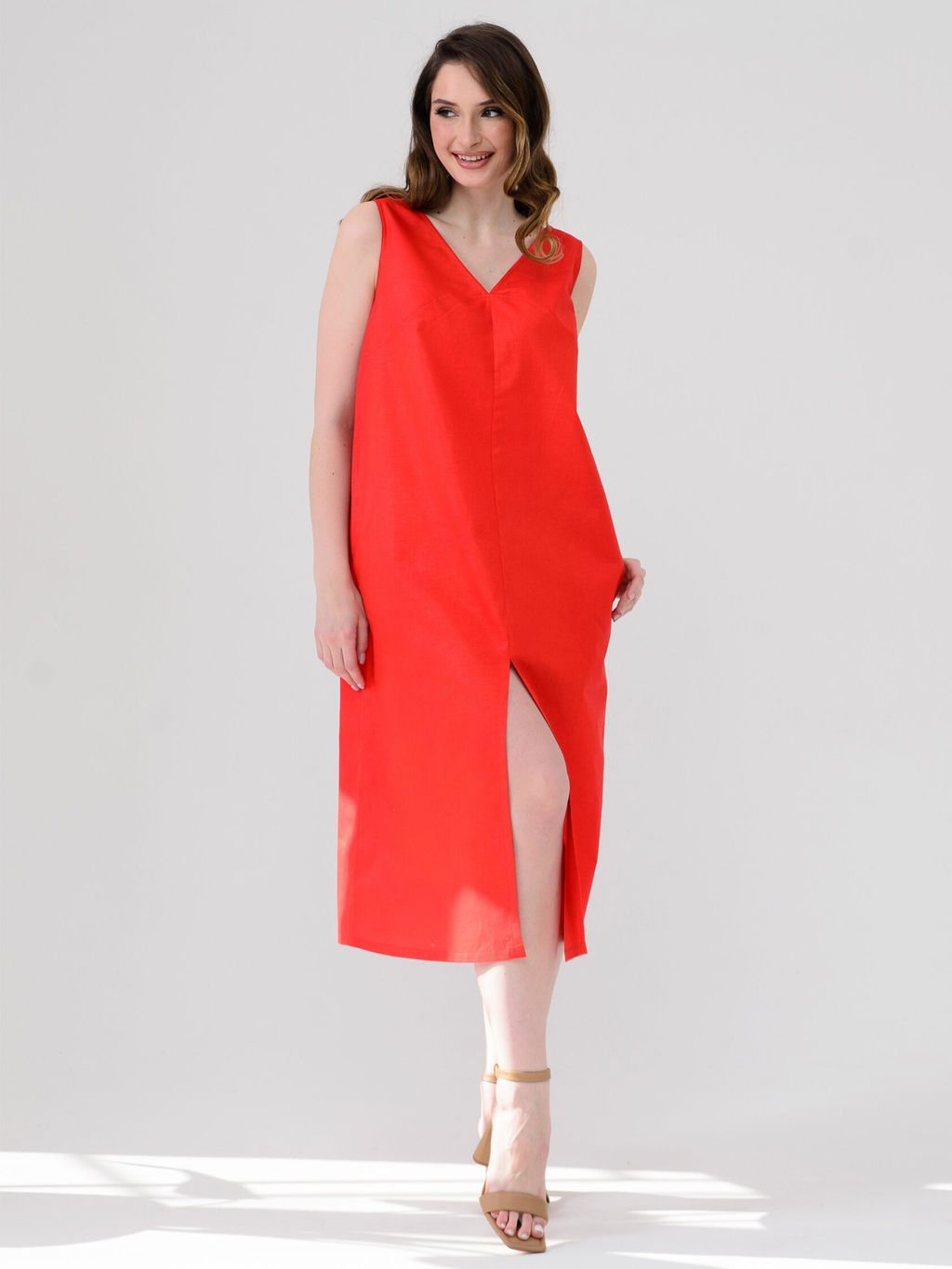 Сарафан платье Хлопок 70% Лён 30% - Оптима фото 3