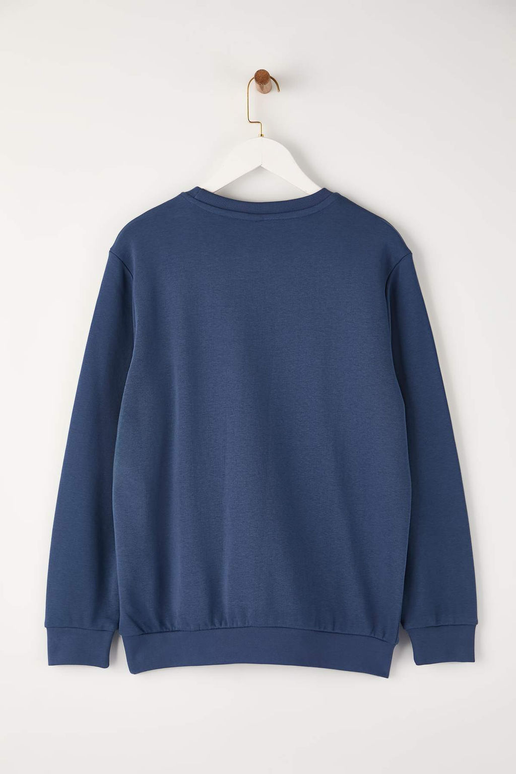 Indigo Rahat Kesim Basic Bisiklet Yaka Sweatshirt TMNAW26SW00060 - Trendyolmilla фото 3