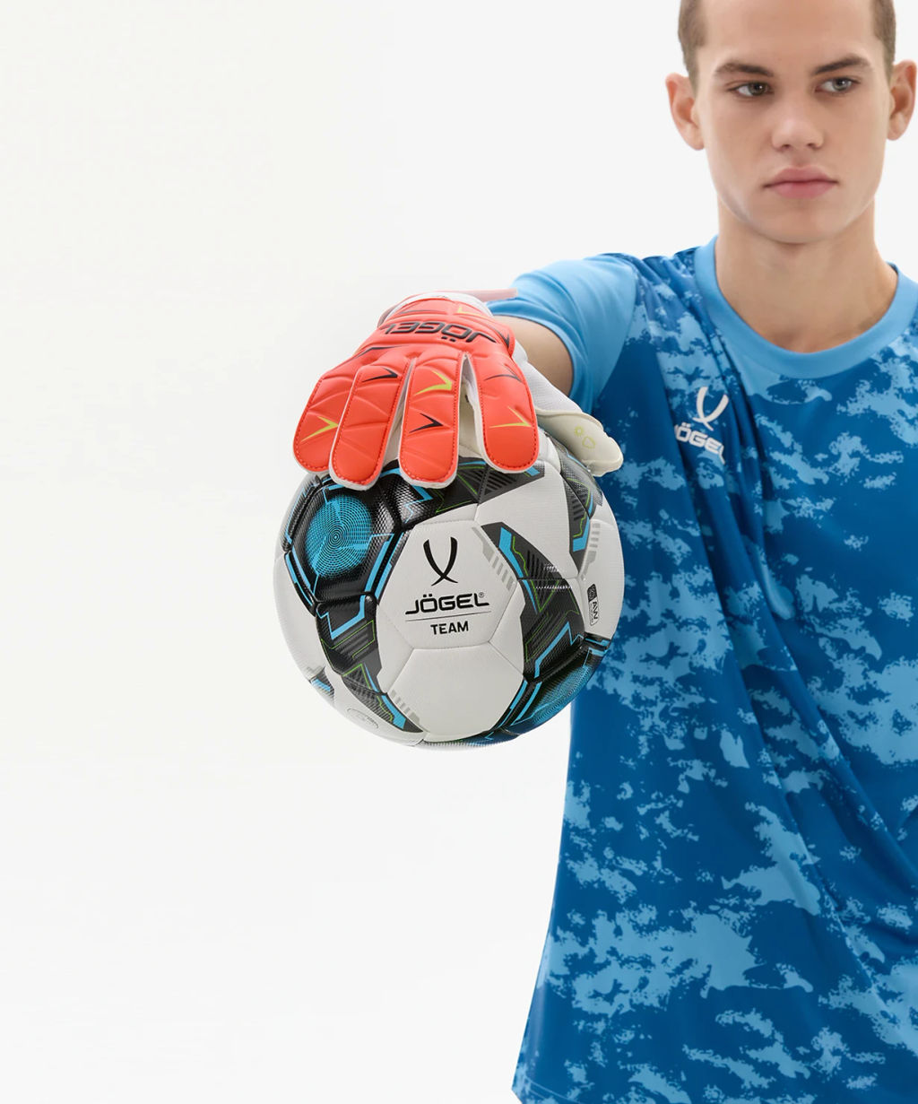 Перчатки вратарские JOGEL Legend SL3 Roll Flat, коралловый  фото 7