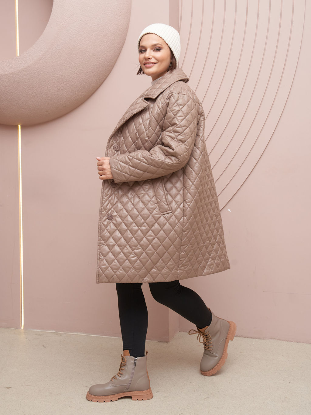 Пальто стеганое PL13533ROL17 - Артесса фото 5