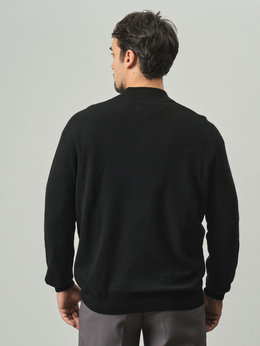 Джемпер из кашемира мужской KM010005-E черный