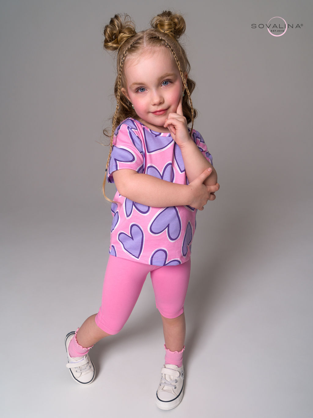 Костюм Актив сиреневые сердца-барби - Sovalina фото 7