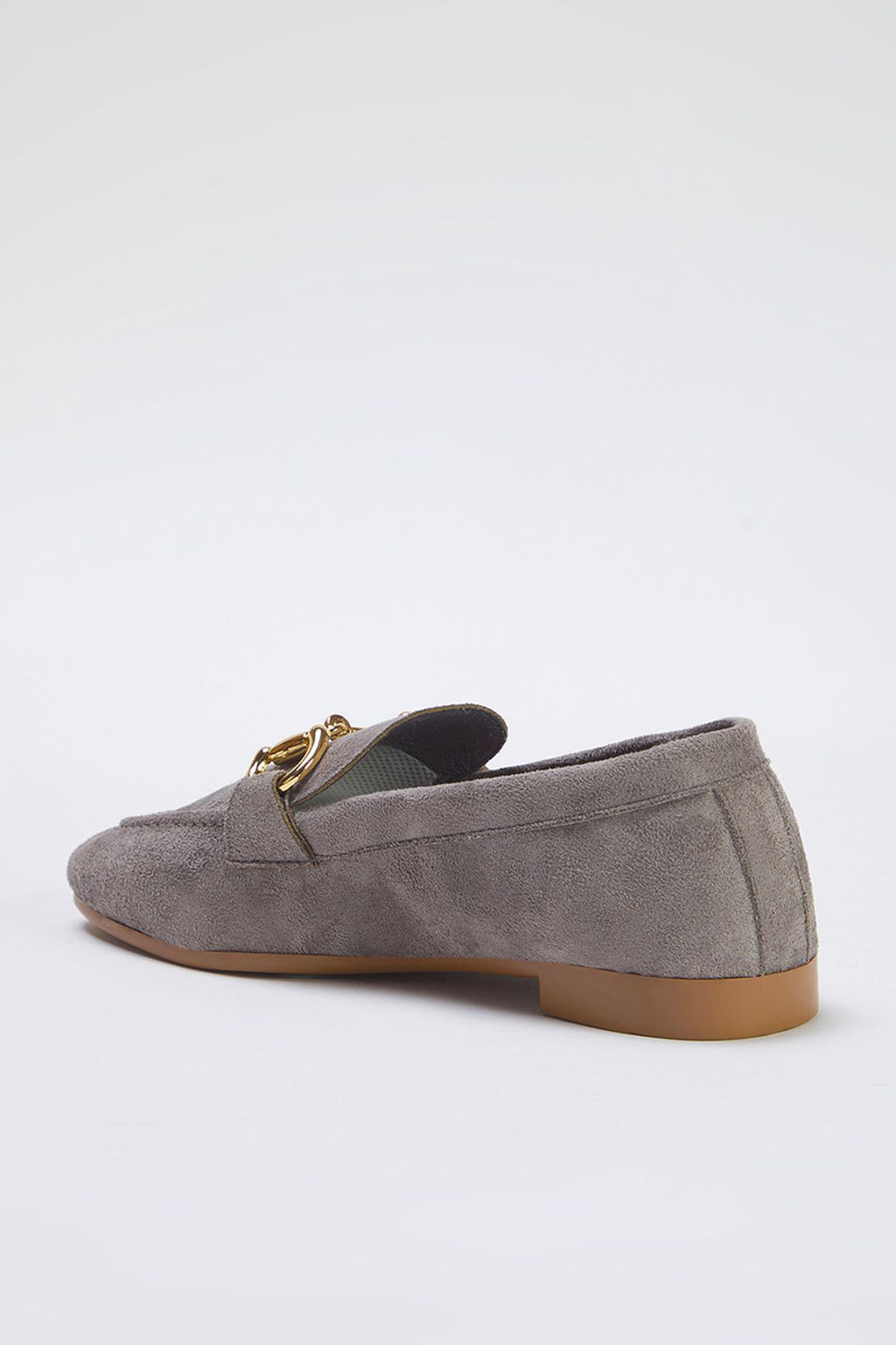 Trendyol Shoes Bej Suet Aksesuar Detayl? Kad?n Loafer Ayakkab? TAKSS25LA00000 - Trendyolmilla фото 5