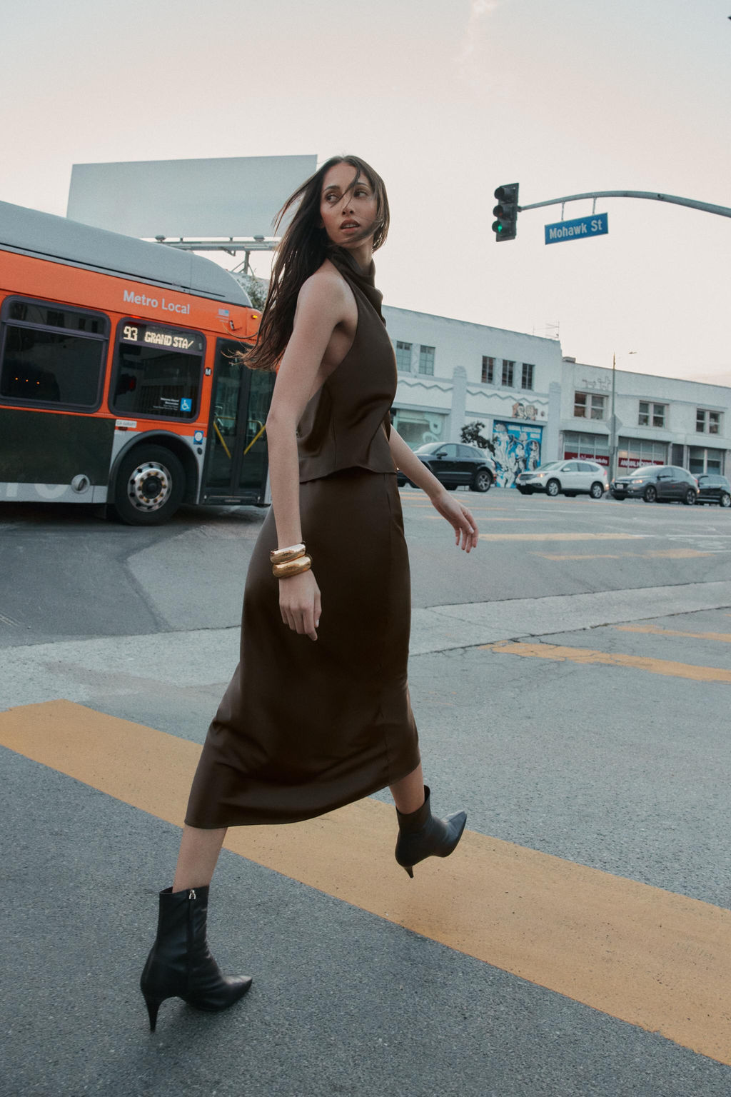 SATIN MIDI SKIRT - Zara фото 12