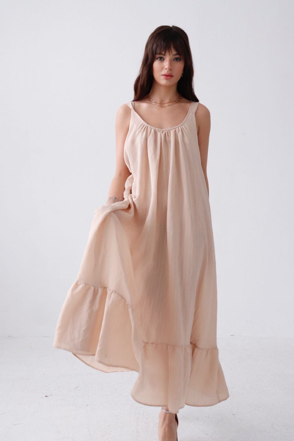 Платье Мальдивы для пляжа и фотосъёмки в цвете экрю - Martichelli фото 6