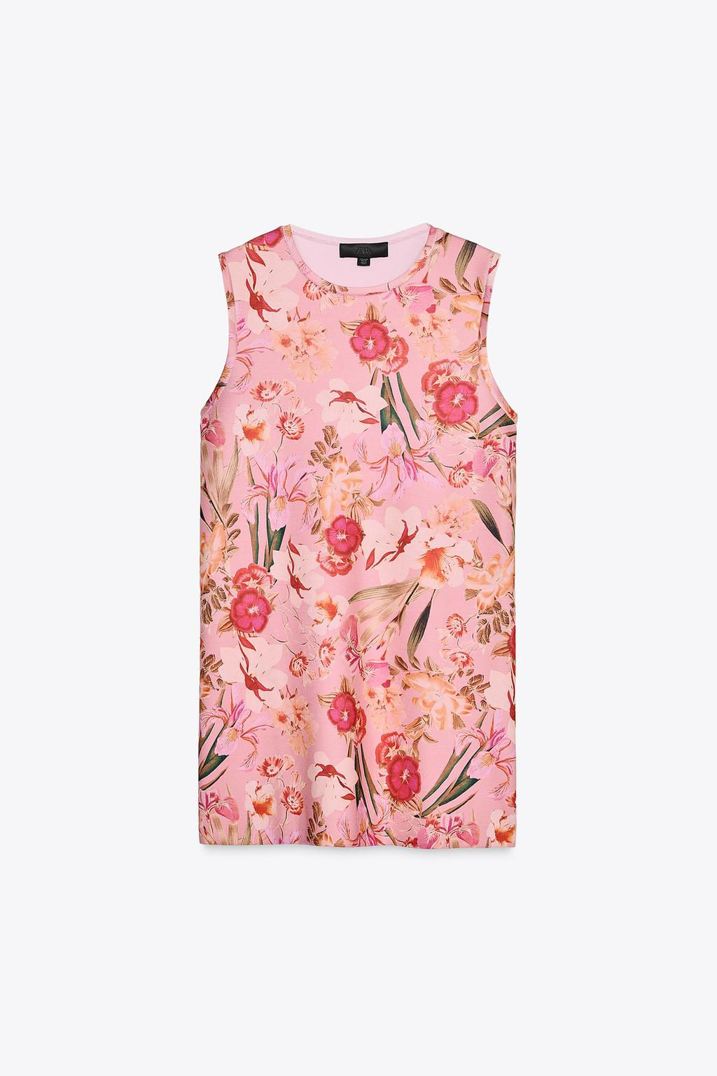 FLORAL PRINT KNIT DRESS - Zara фото 4