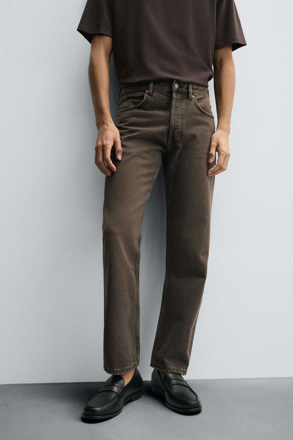 JEANS REGULAR FIT / Marr?n - Zara фото 5