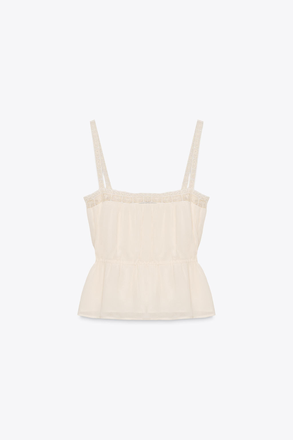 GEORGETTE LACE TOP - Zara фото 7