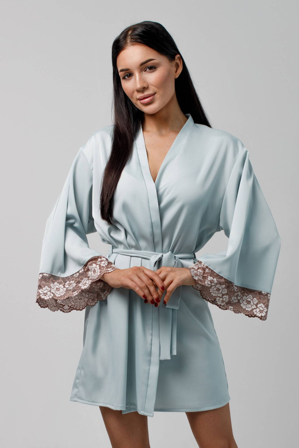 2518 ГОЛУБОЙ ХАЛАТ - Karolina фото 2