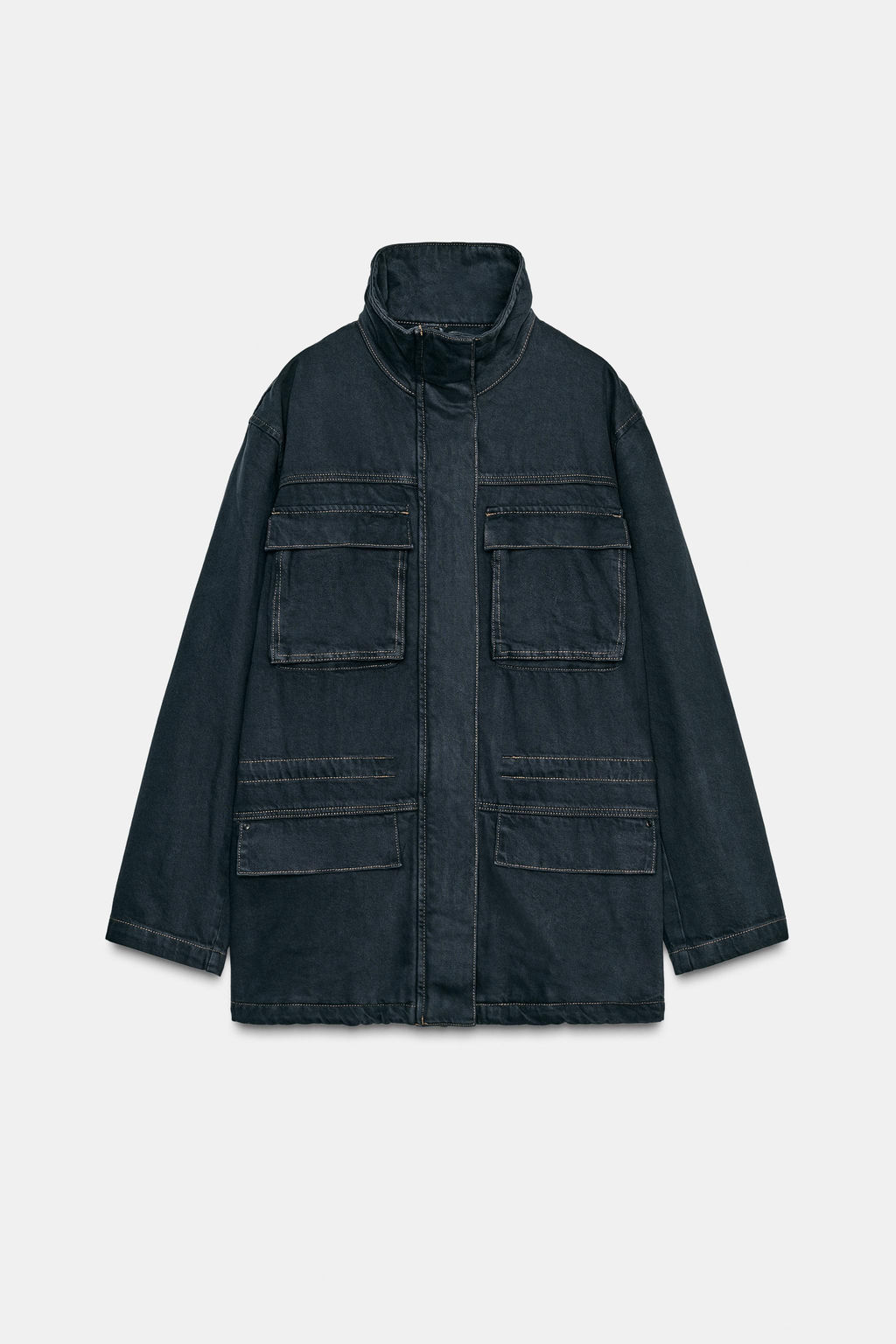 TOPSTITCHED POCKET JACKET - Zara фото 6