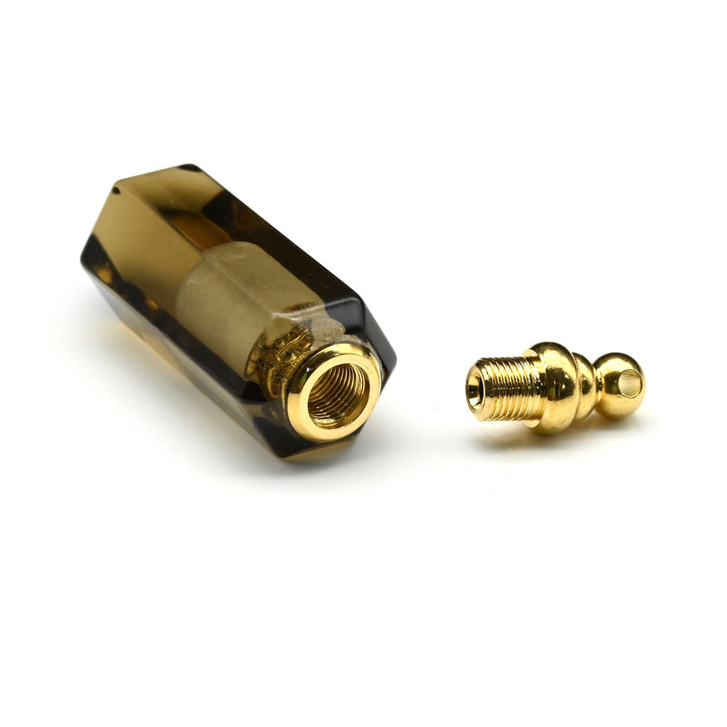 Парфюмерный флакон-кулон из раухтопаза 13*13*47мм