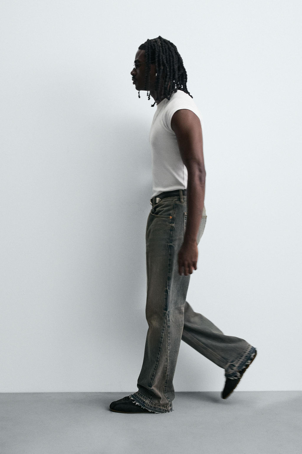 JEANS FLARE FIT / Azul / Verde - Zara фото 6