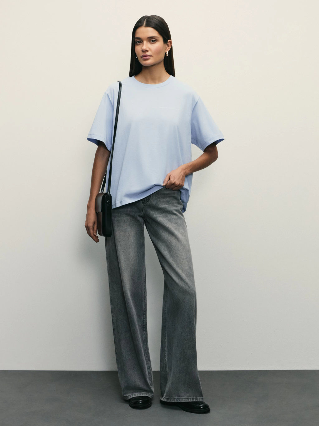 Футболка свободного кроя с принтом / Zarina  фото 4