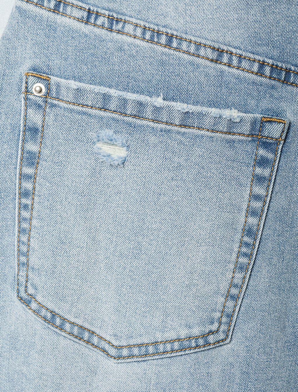 Юбка А-силуэта Vilatte D56.118 деним голубая  фото 6