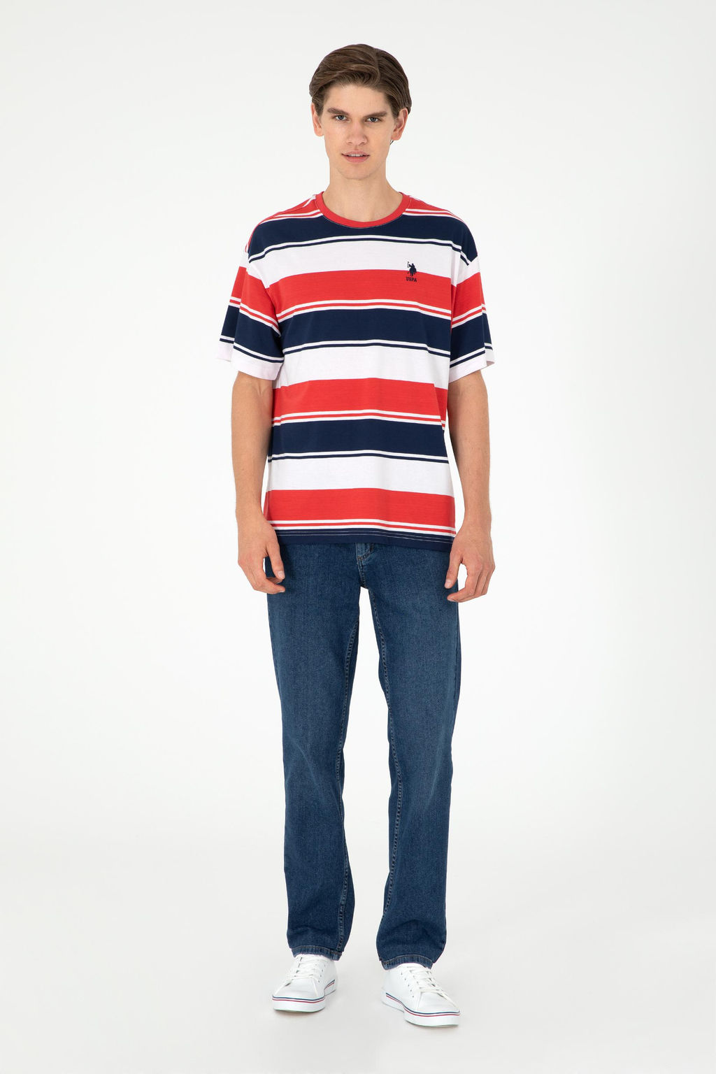 Мужская красная футболка Неожиданная скидка в корзине - U.s. polo assn фото 4