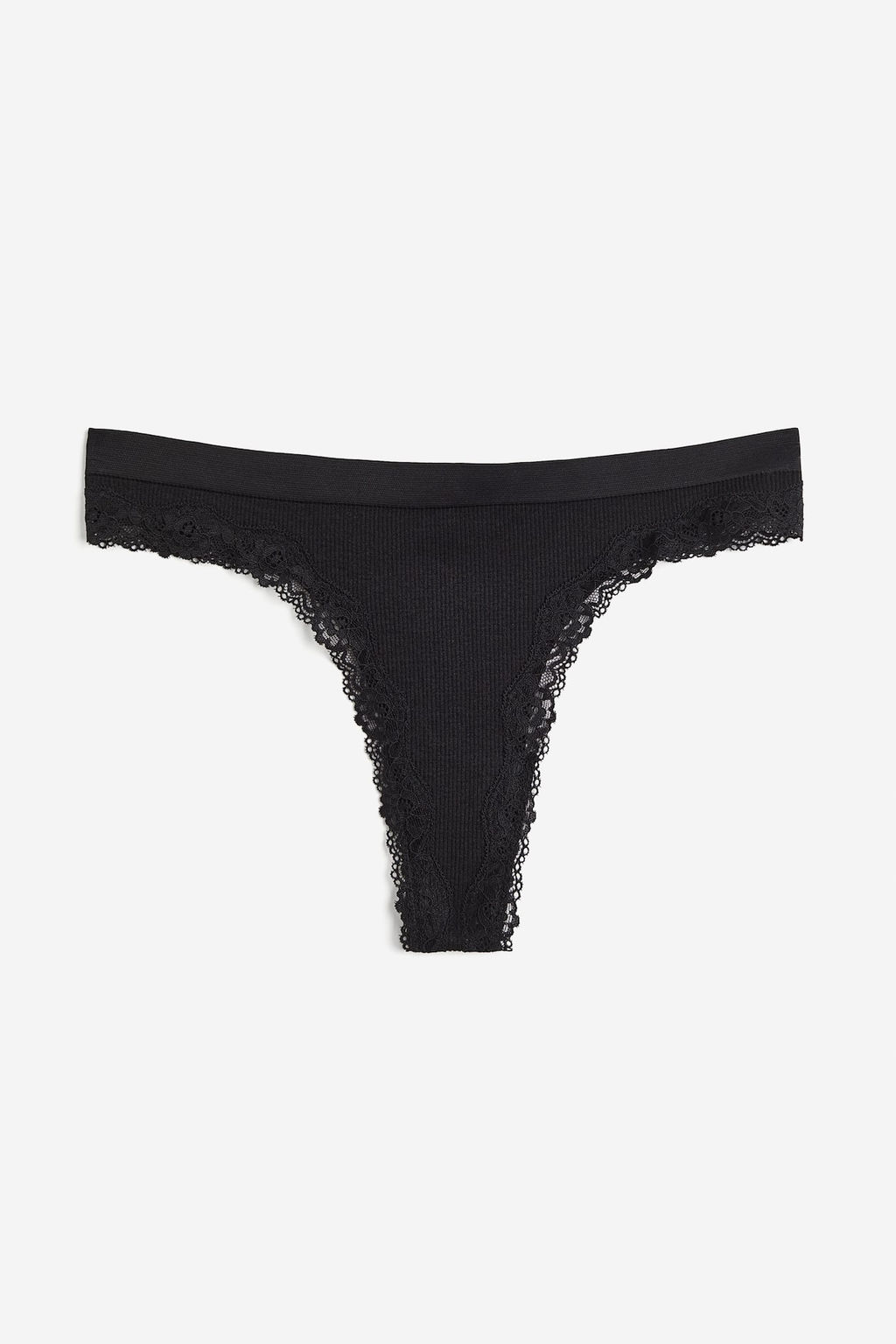 Pack 2 bragas Thong con ribete de encaje Seamless - H&m фото 7