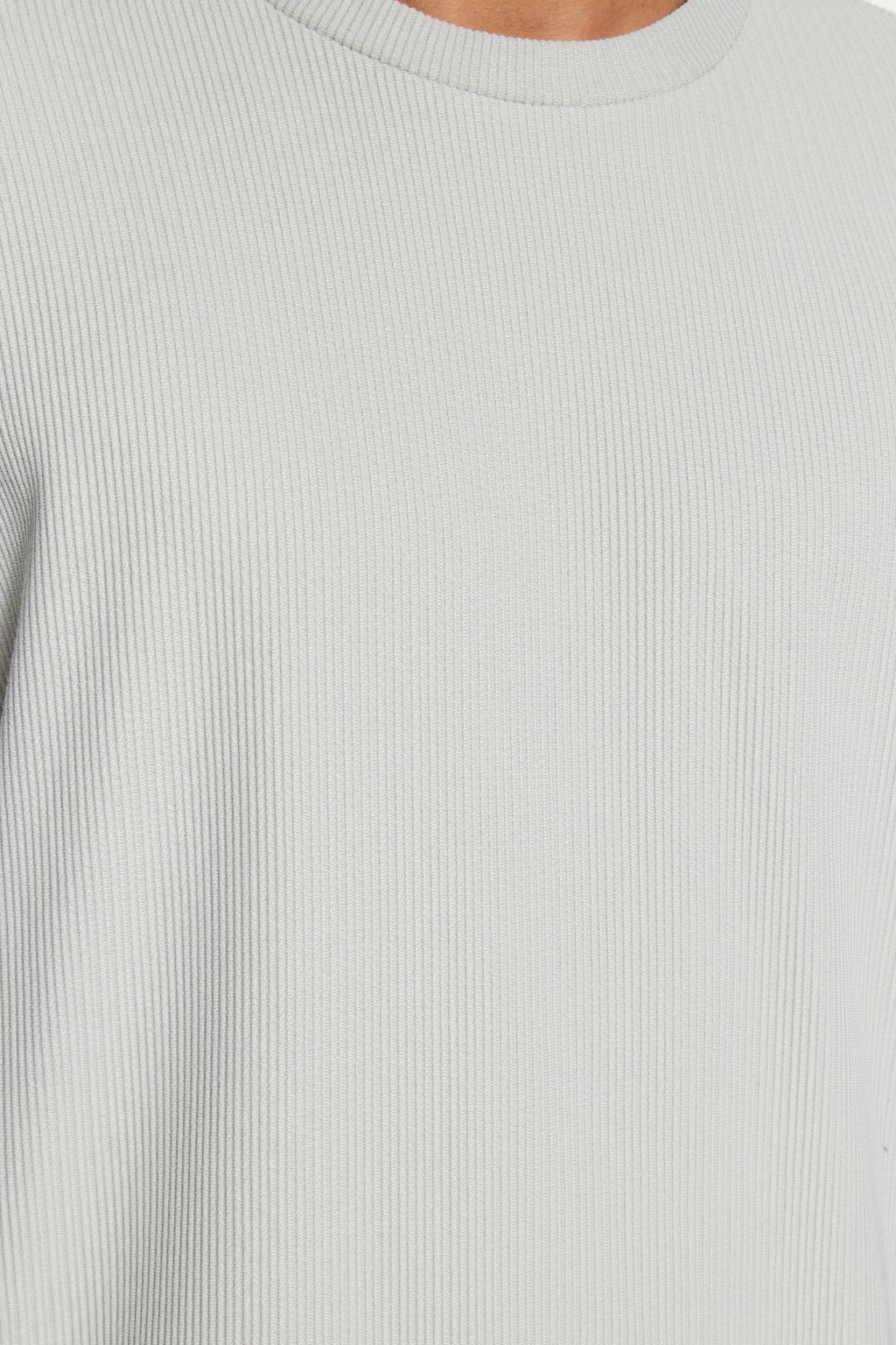 TRENDYOL MAN Kahverengi Premium Oversize Bisiklet Yaka K?sa Kol Dokulu K?r?smaz Ottoman T-Shirt TMNSS23TS00081 - Trendyolmilla фото 25