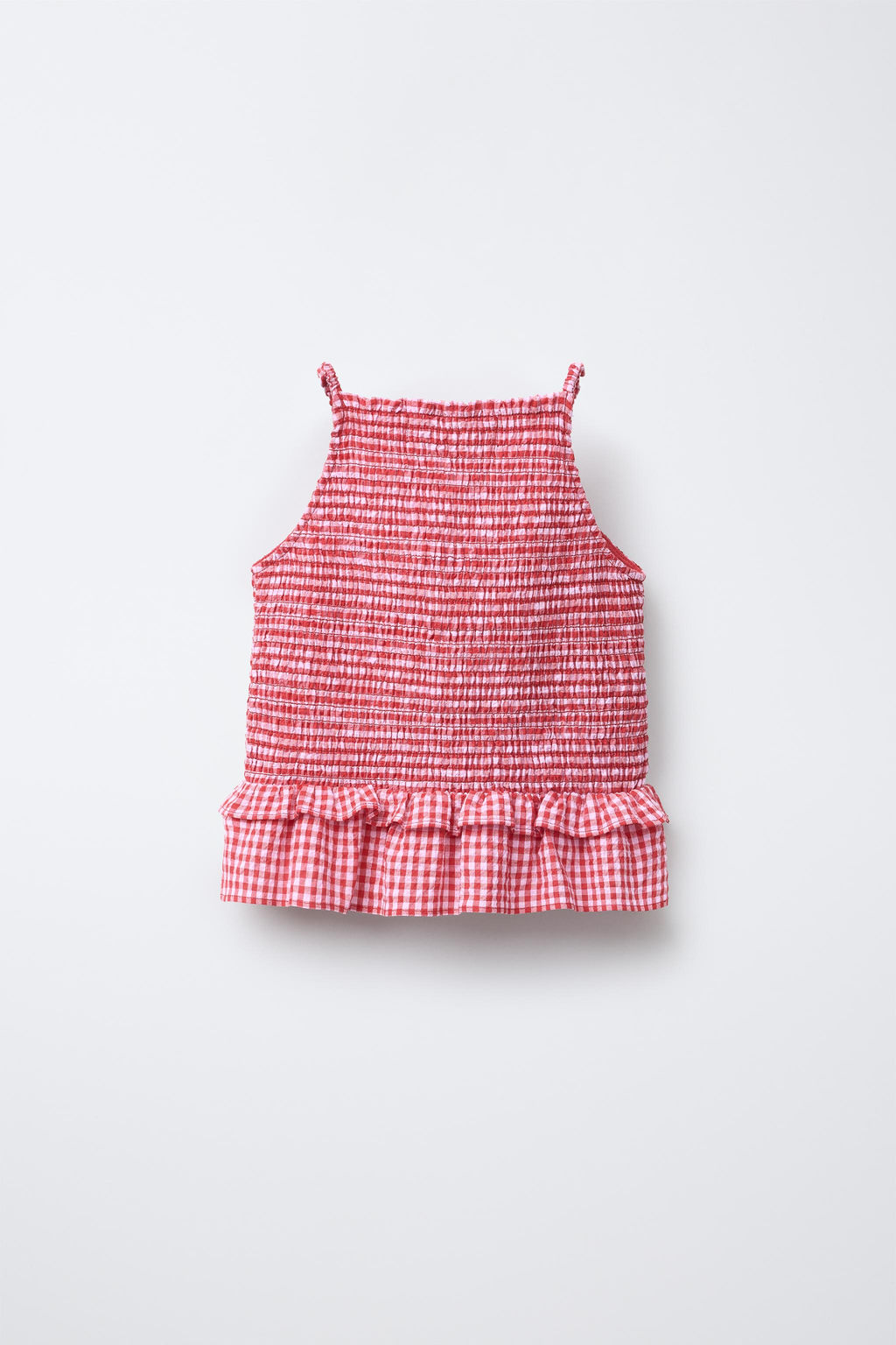 GINGHAM HALTER TOP - Zara фото 2