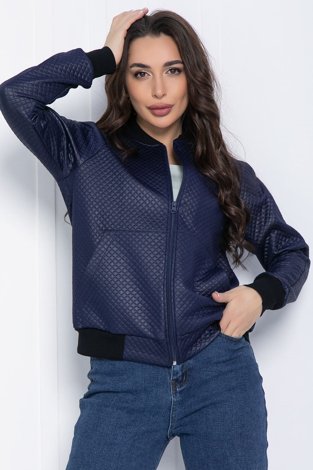 Бомбер Каприз (синий) Б12563-13 - Lt collection фото 2