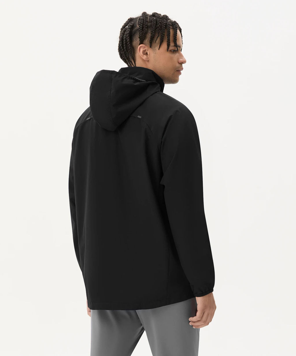 Куртка ветрозащитная JOGEL PREMIER PerFormPROOF FZ Rain Jacket, черный  фото 8