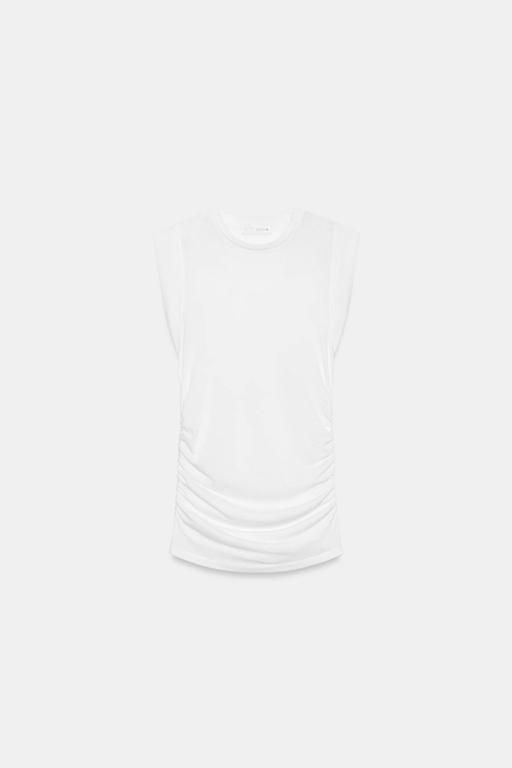 TOP FRUNCES LATERALES / Blanco roto - Zara фото 5