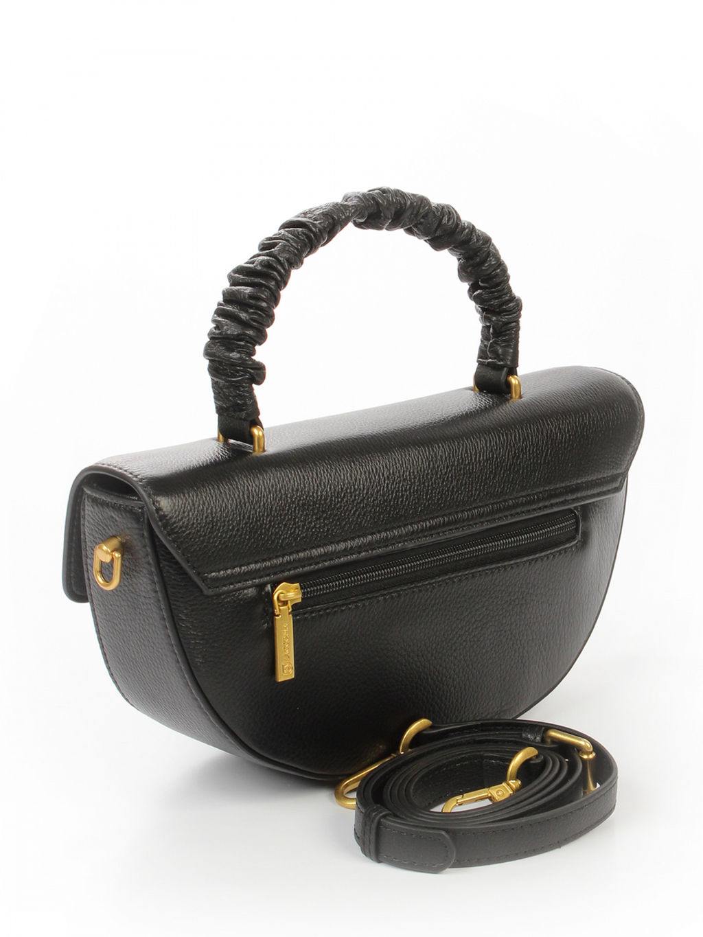 LACCOMA сумка АМ2287-черный натуральная кожа хлопок  фото 4