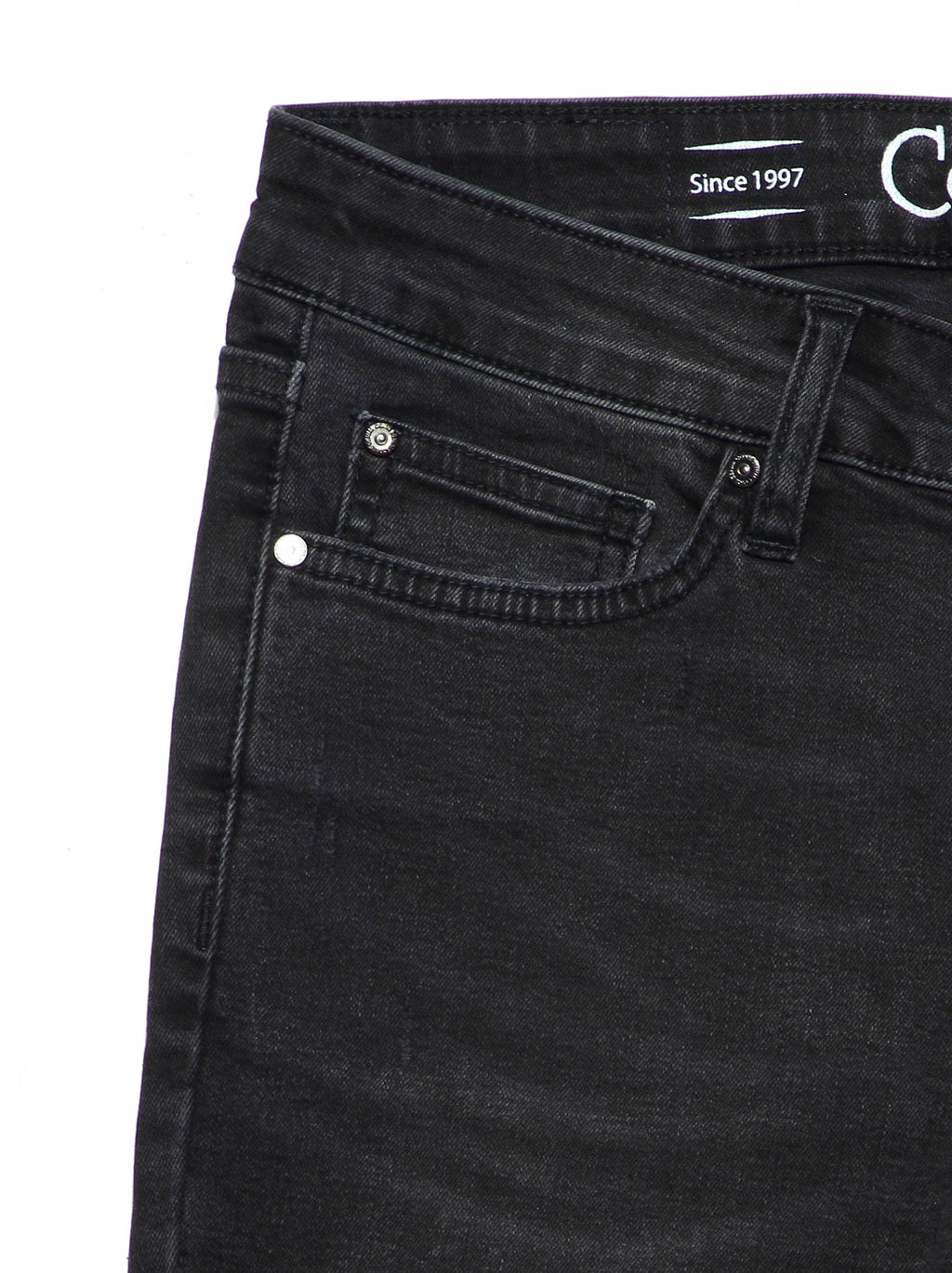 CONTE Моделирующие eco-friendly джинсы skinny со средней посадкой CON-150 washed black - Conte elegant фото 5
