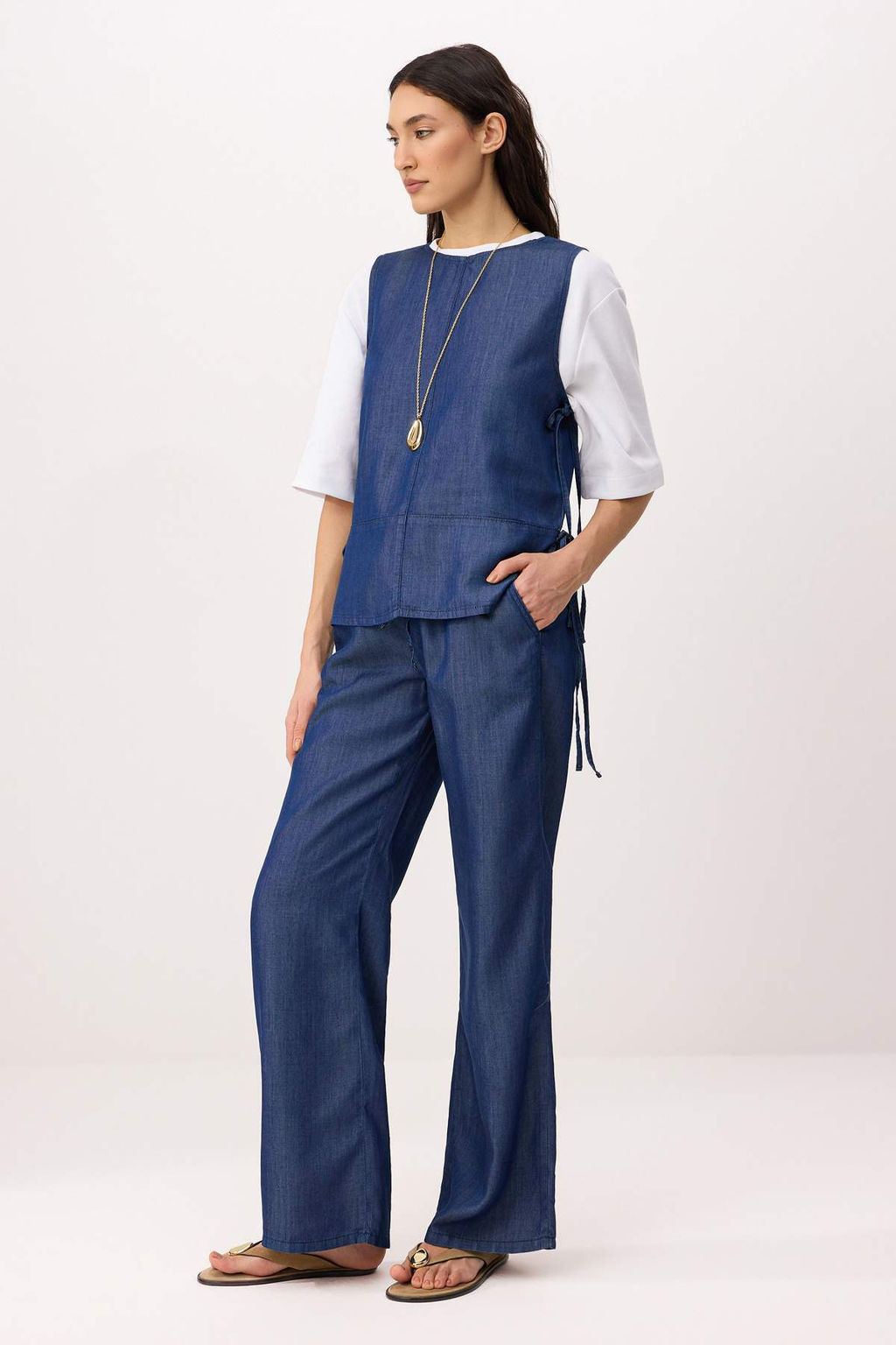 Mavi More Sustainable %100 Tencel Denim Bluz TWOSS26BZ00515