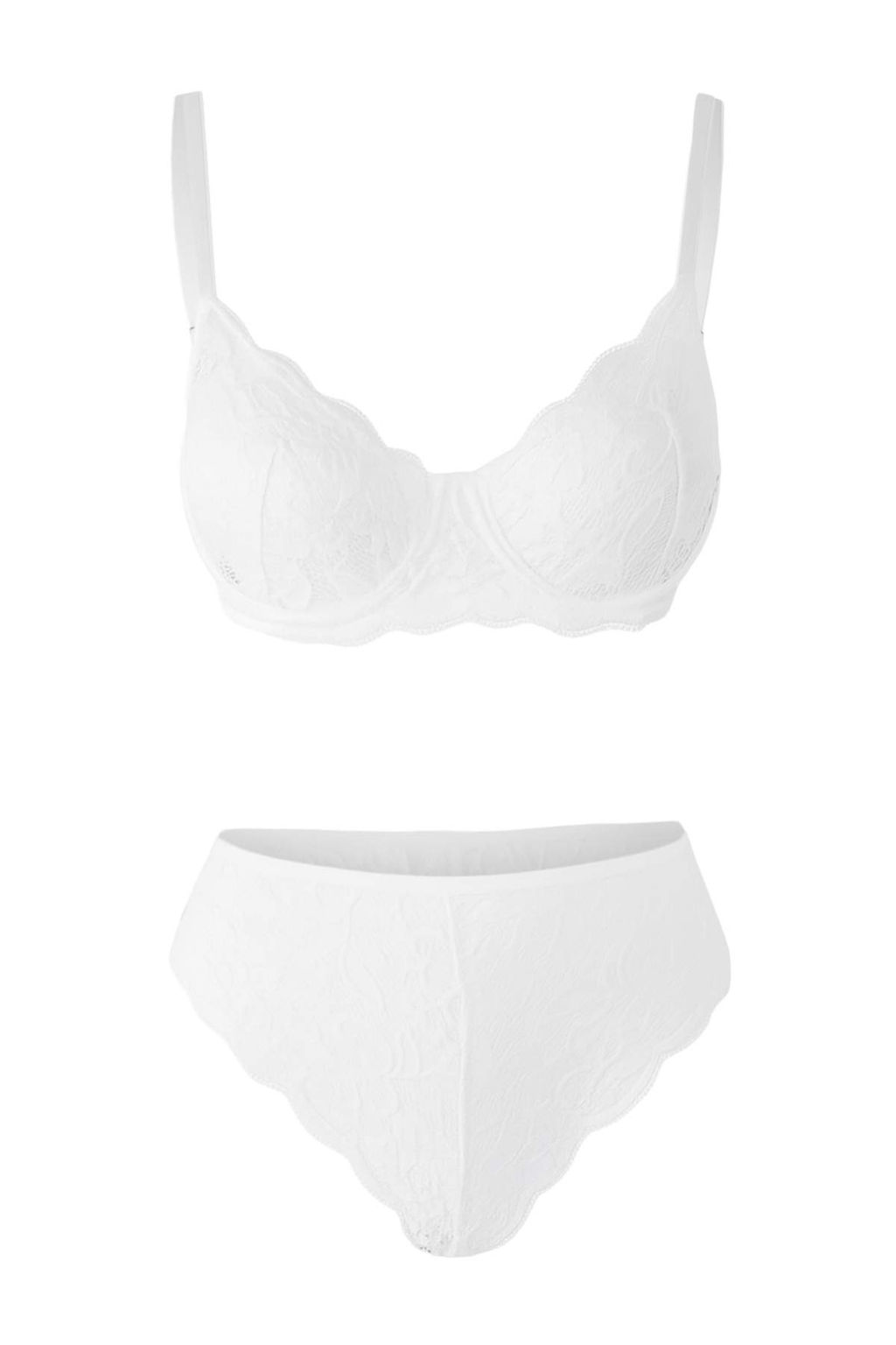 TRENDYOLMILLA Beyaz Dantelli Ip Ask?l? Balenli Kaps?z Orme Ic Camas?r? Tak?m? THMAW22AU0237  фото 21