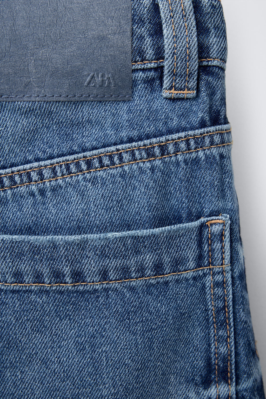 RELAXED FIT BAGGY DENIM BERMUDA SHORTS - Zara фото 4