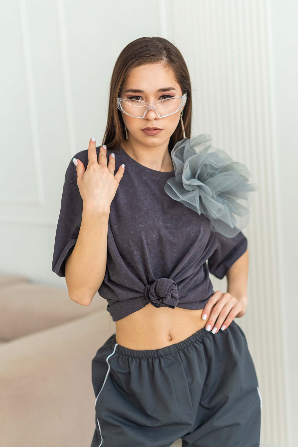 Футболка Серфи (графитовый) One Size - Nadi bordo фото 6