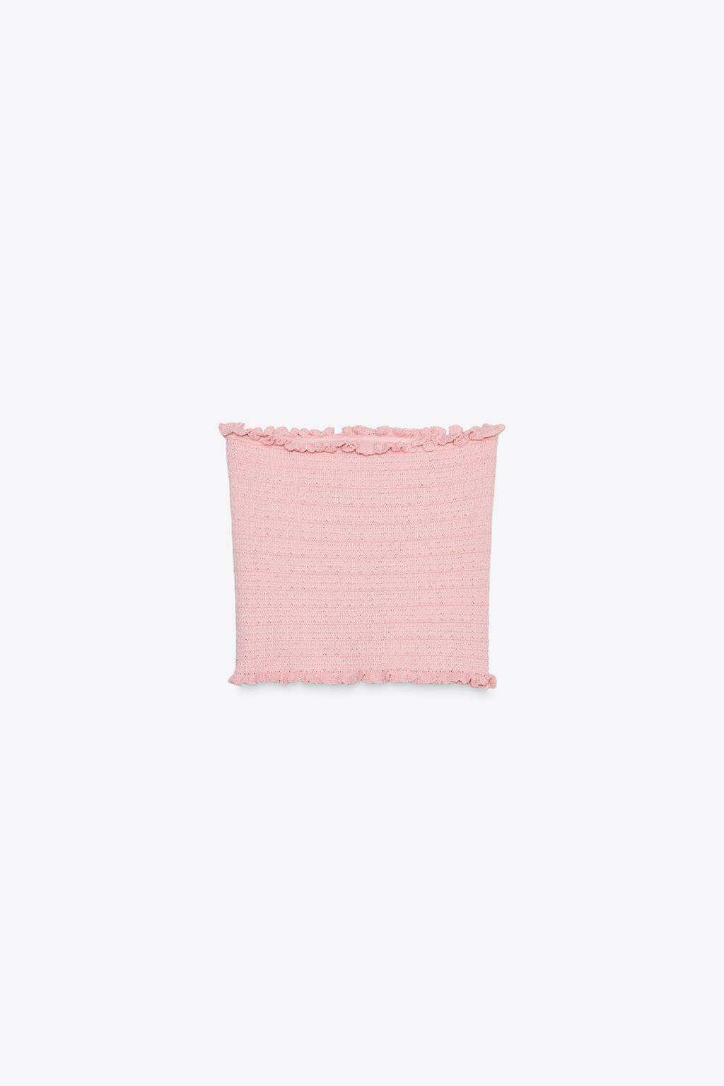 KNIT BANDEAU TOP - Zara фото 16