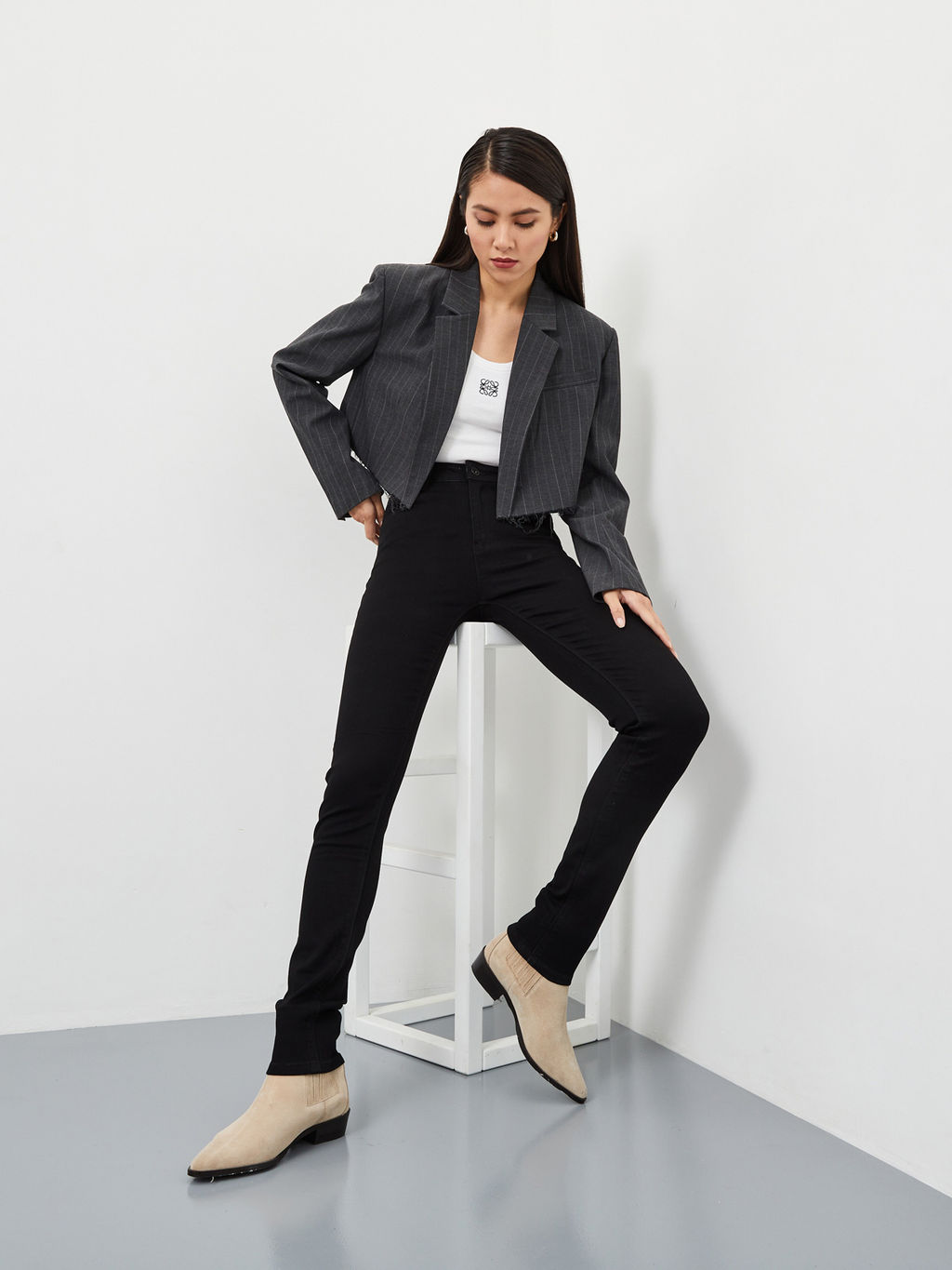 Утепленные Женские джинсы зауженного кроя Ут. Ворс - Mossmore фото 2