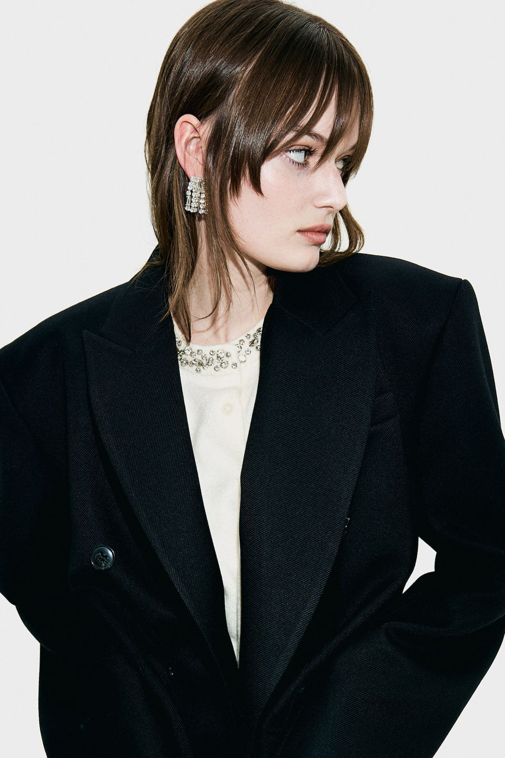 Cardigan con strass