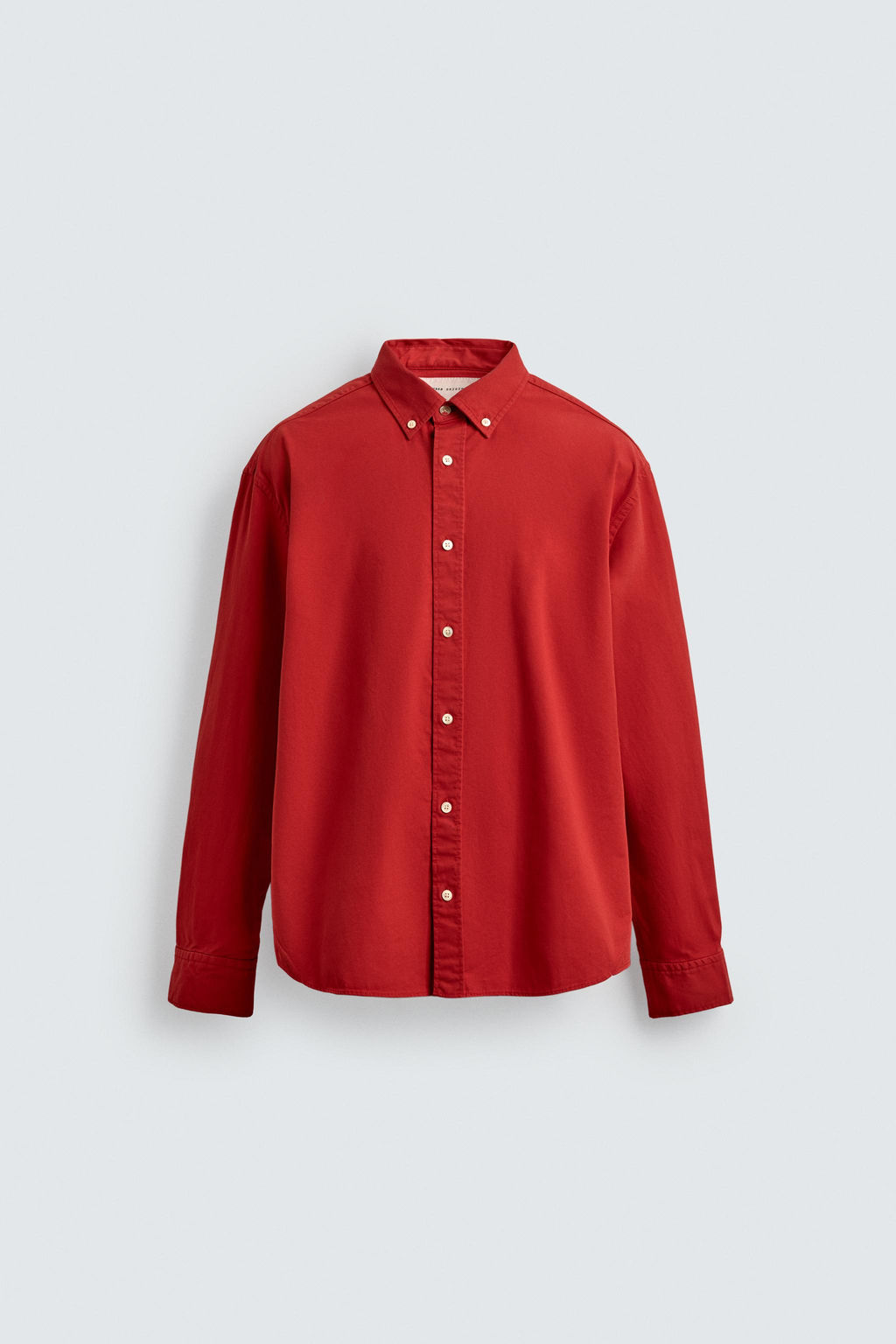 COMPACT COTTON RELAXED FIT SHIRT - Zara фото 7