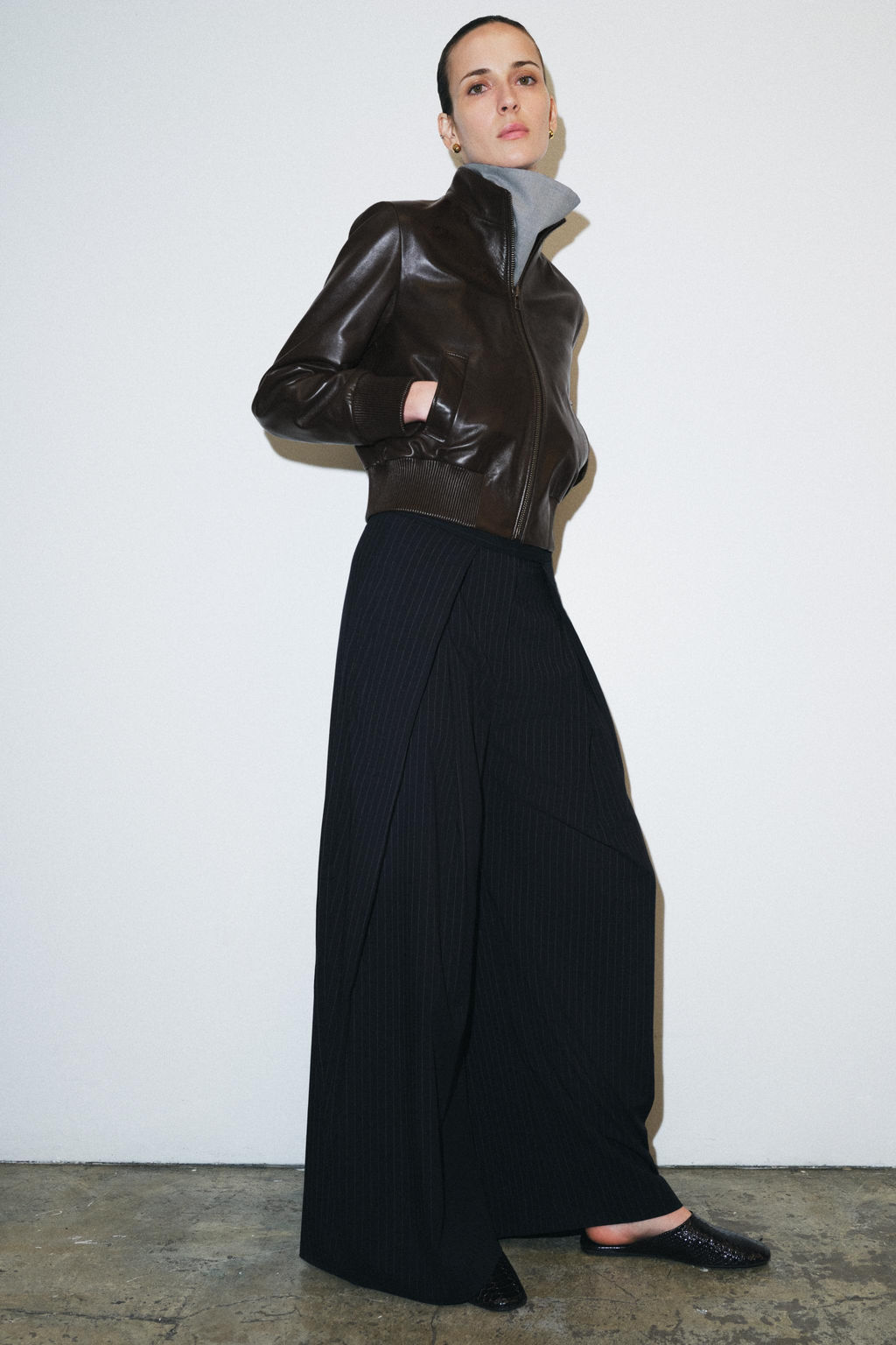 ZW COLLECTION WIDE-LEG TROUSERS - Zara фото 12