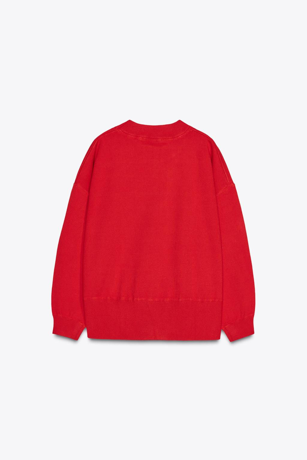 PLAIN KNIT SWEATSHIRT - Zara фото 5