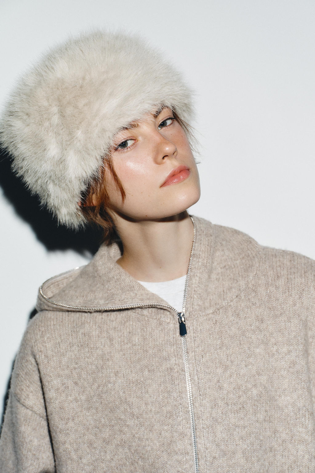 SHEEPSKIN SKULLCAP - Zara фото 5
