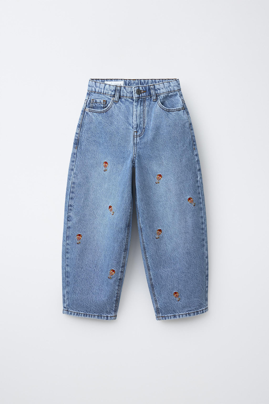 JEANS BALLOON BORDADOS / Azul - Zara фото 2