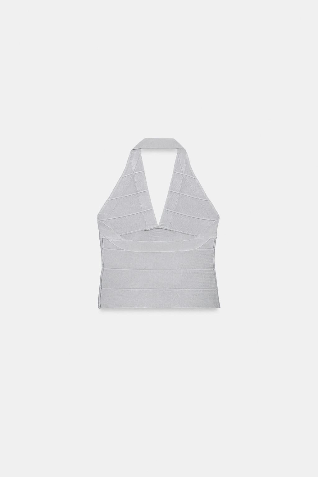 TOP HALTER STRETCH BANDAS / Gris claro - Zara фото 7